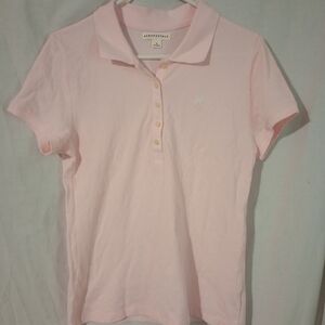 Aeropostale Light Pink Polo Shirt